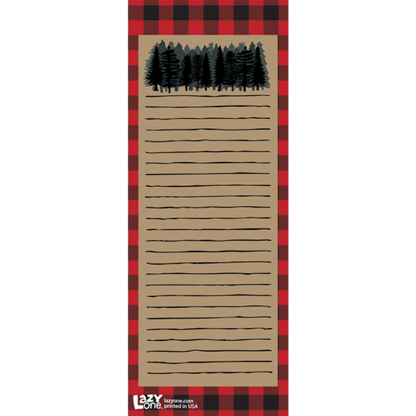 PLAID FOREST NOTEPAD