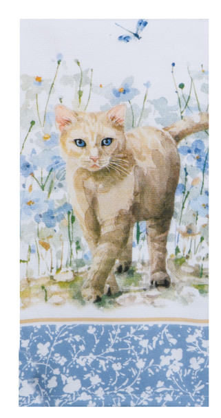 BOHEMIAN BLUE CAT DUAL PURPOSE TOWEL