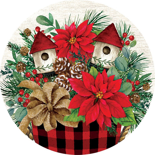 POINSETTIA ARRANGEMENT ACCENT MAGNET
