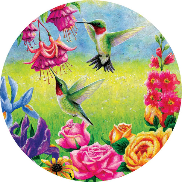 HUMMINGBIRDS FLUTTER ACCENT MAGNET