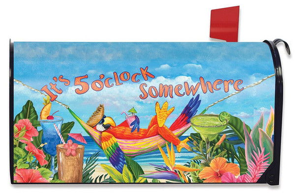 5 O'CLOCK PARROT SUMMER MAILBOX COVER