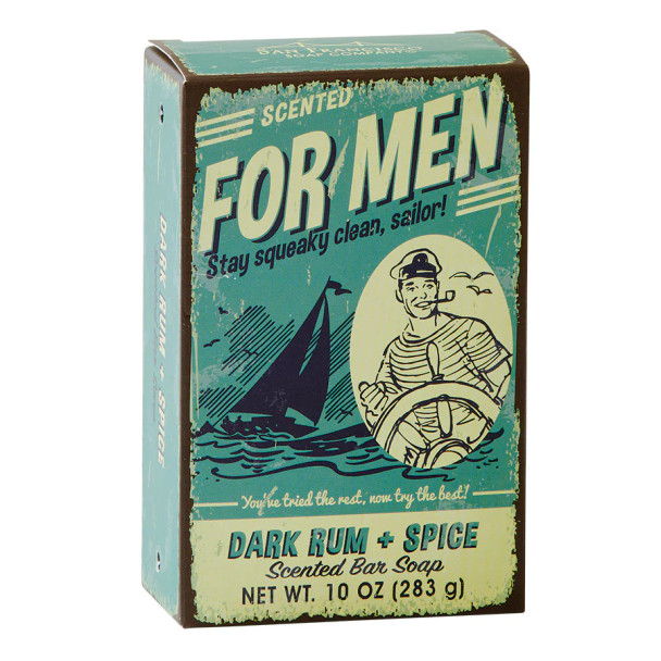 FOR MEN DARK RUM & SPICE SCENTED BAR SOAP