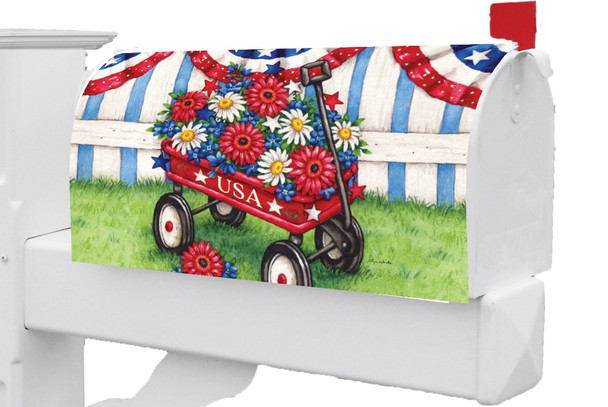 PATRIOTIC WAGON MAILBOX MAKEOVER