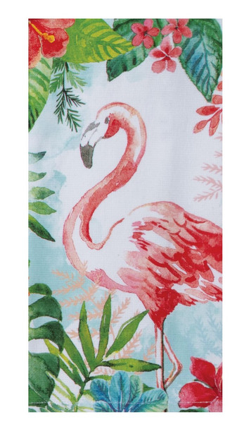 TROPICAL VIBES FLAMINGO DUAL PURPOSE TOWEL