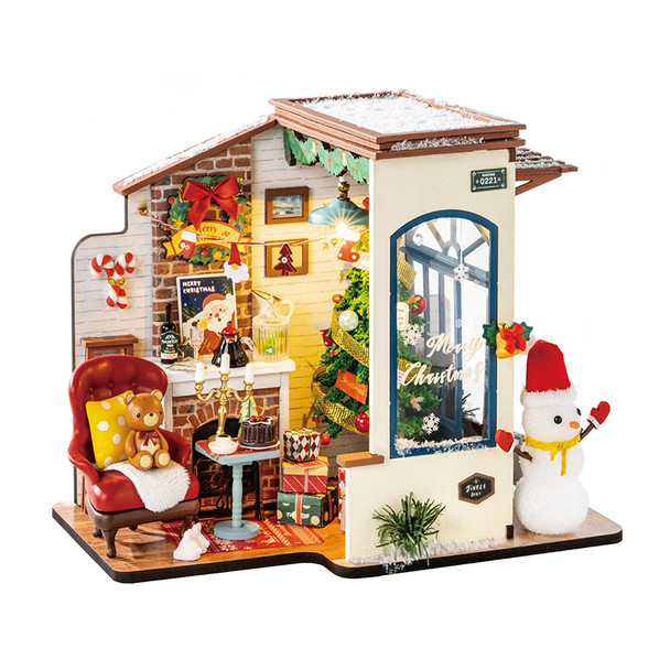 DIY MINIATURE HOUSE KIT - CHRISTMAS SNOW HOUSE