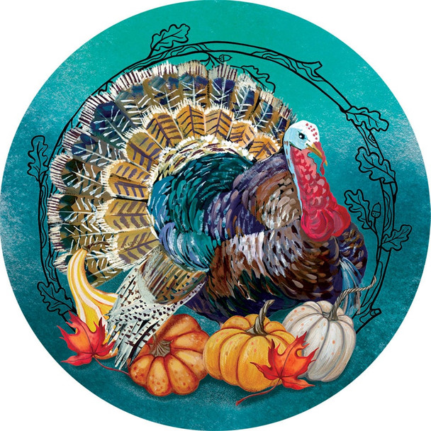 TEAL TURKEY ACCENT MAGNET