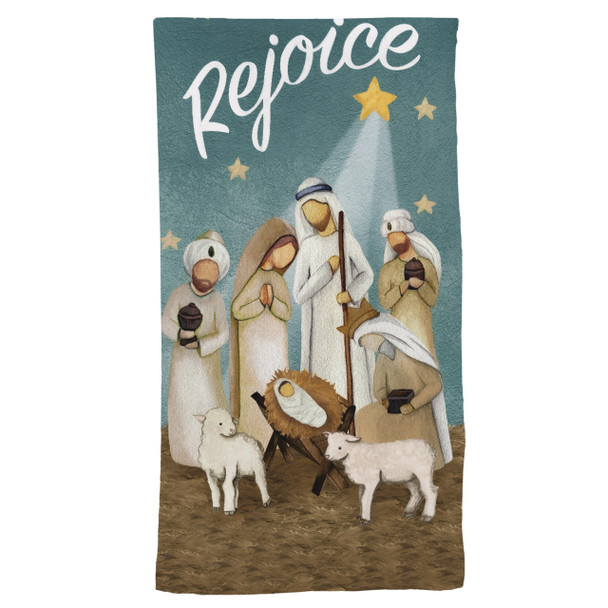 REJOICE NATIVITY HAND TOWEL REJOICE NATIVITY HAND TOWEL