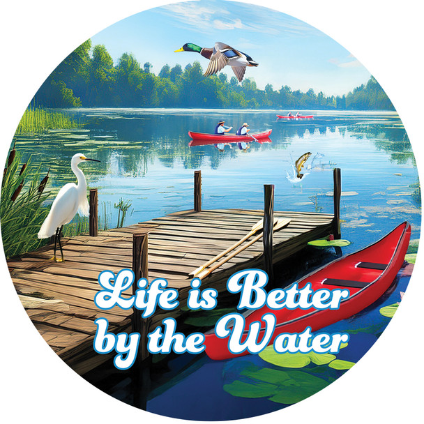 BY THE WATER ACCENT MAGNET 153117-5844MG