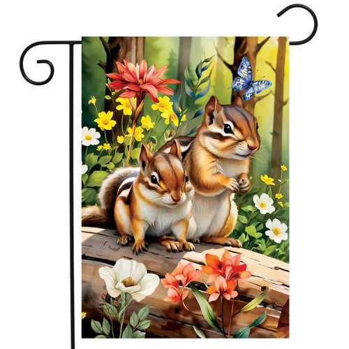 CHIPMUNKS GARDEN FLAG 148077-G02690