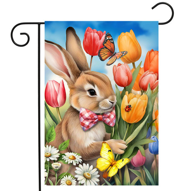 STOP AND SMELL THE TULIPS GARDEN FLAG 152659-G02767
