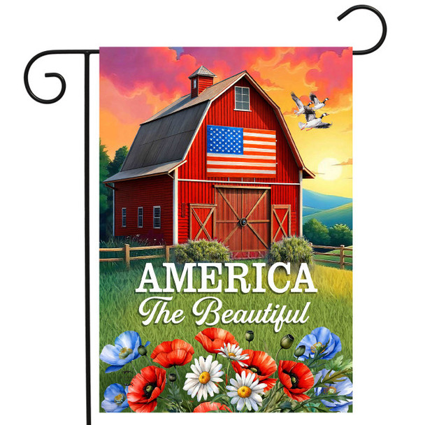 AMERICAN BARN GARDEN FLAG 152716-G02774