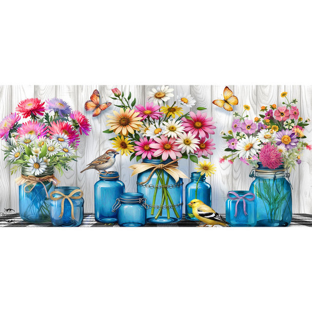 BLUE JAR BOUQUETS MINI MAT