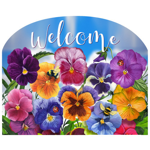 PANSIES ACRYLIC ART SIGN