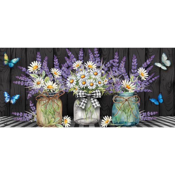 LAVENDER AND DAISIES MINI MAT