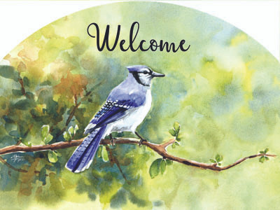 BLUE JAY SMALL SLIDER PLAQUE