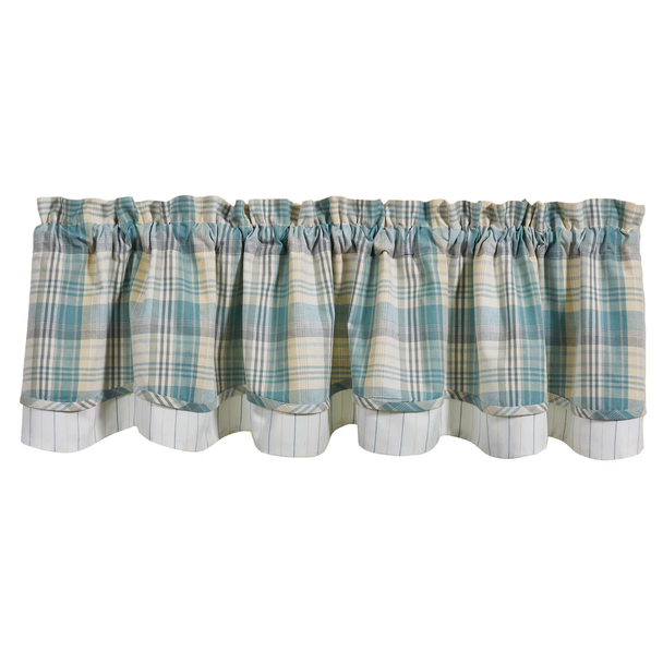 JOLIE LINED LAYERED VALANCE 72X16
