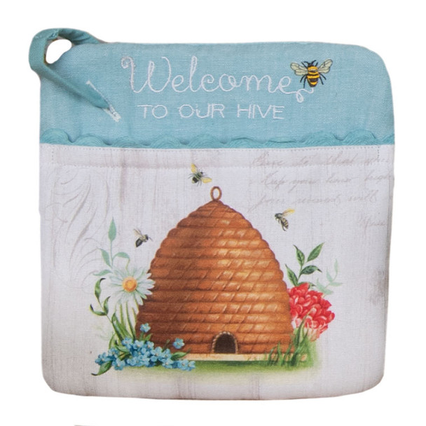 BLOSSOMS AND BEES POCKET MITT