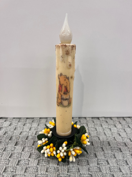 WINNIE THE POOH 7" LED TAPER TIMER CANDLE