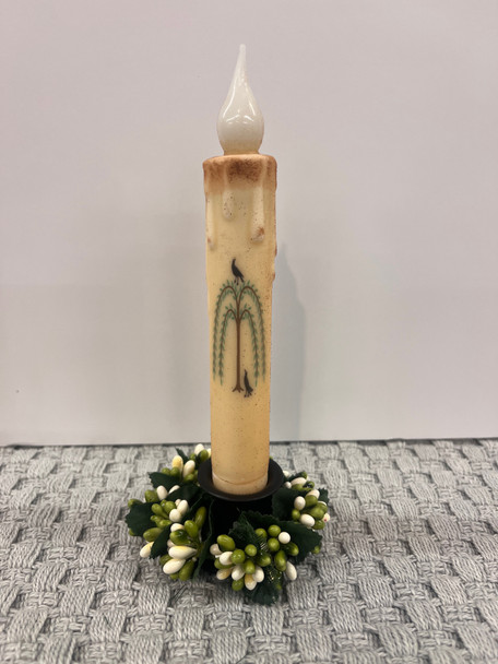 7" TIMER TAPER WILLOW TREE W/CROWS