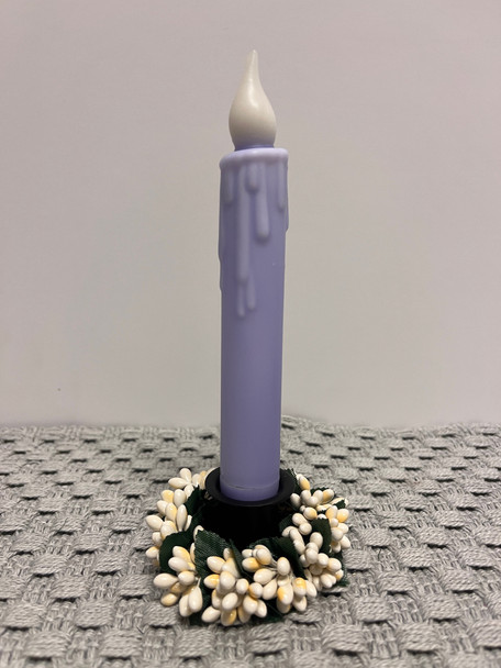 7" TIMER TAPER CANDLE LAVENDER