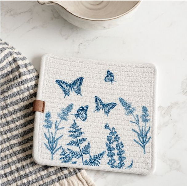 8.25" BUTTERFLY SQUARE HOT PAD