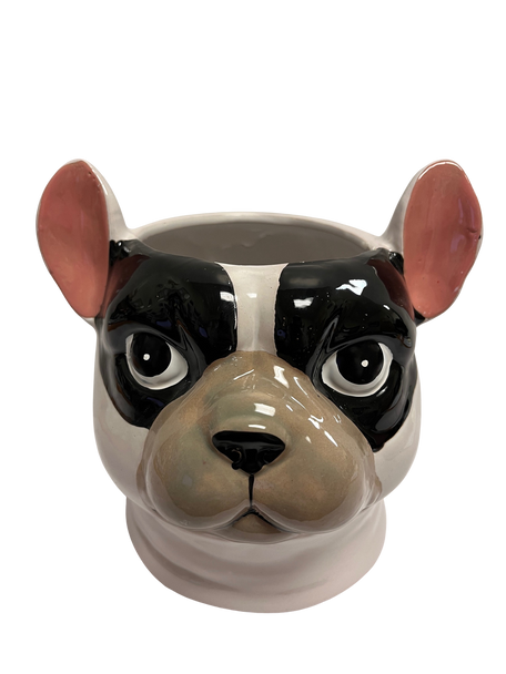 6.5" FRENCHIE DOG FACE PLANTER