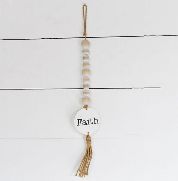 BEADED FAITH HANGER