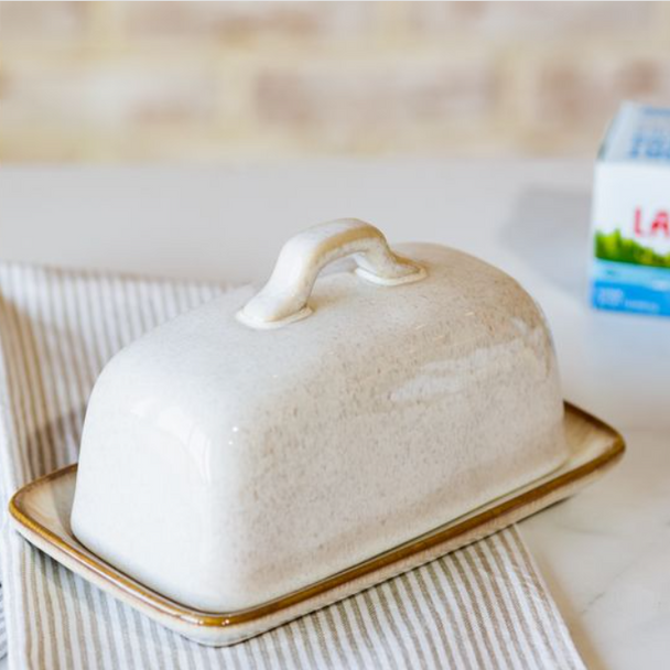 LATTE SPLATTER BUTTER DISH