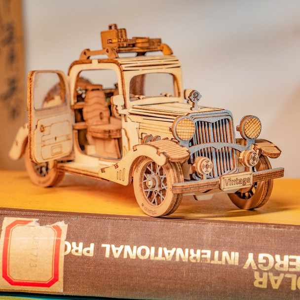 3D WOODEN PUZZLE VINTAGE CAR
