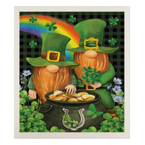 IRISH GNOMES SWEDISH DISHCLOTH