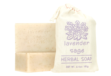 LAVENDER SAGE HERBAL SOAP 6.4 OZ