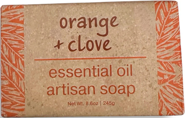 ORANGE & CLOVE ESSENTIAL OIL WRAP SOAP 8.6 OZ