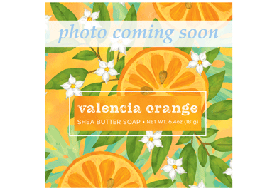 VALENCIA ORANGE SHEA BUTTER WRAP SOAP 2 OZ