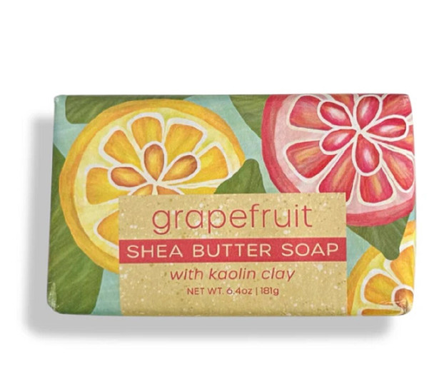 GRAPEFRUIT CLAY SHEA BUTTER SOAP 6.4OZ