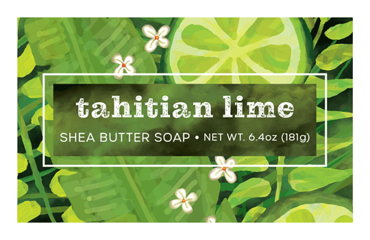 TAHITIAN LIME FRUIT SHEA BUTTER SOAP 6.4OZ