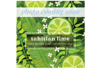 TAHITIAN LIME SHEA BUTTER WRAP SOAP 2 OZ