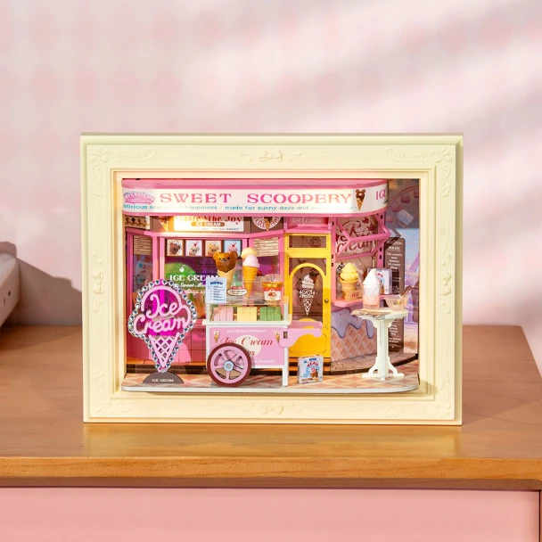 DIY 3D STORY FRAMES SERIES  - SWEET SCOOPERY ICE CREAM