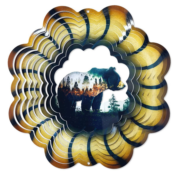 LARGE BEAR WIND SPINNER