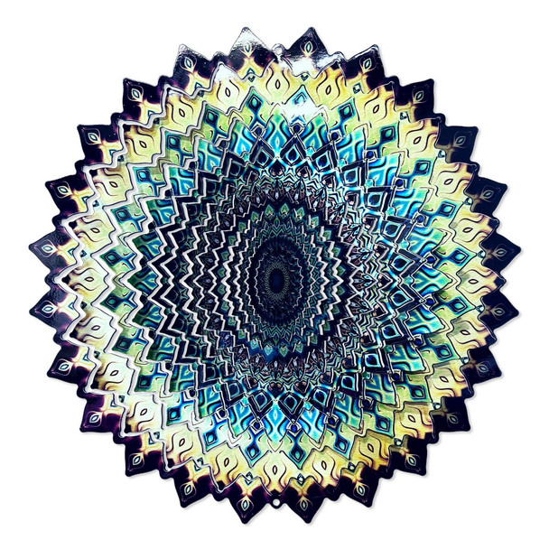 LARGE MANDALA EARTH SPINNER