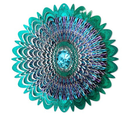 LARGE CRYSTAL COSMIC MANDALA SPINNER
