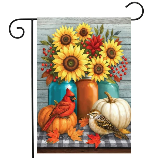 AUTUMN STILL LIFE GARDEN FLAG