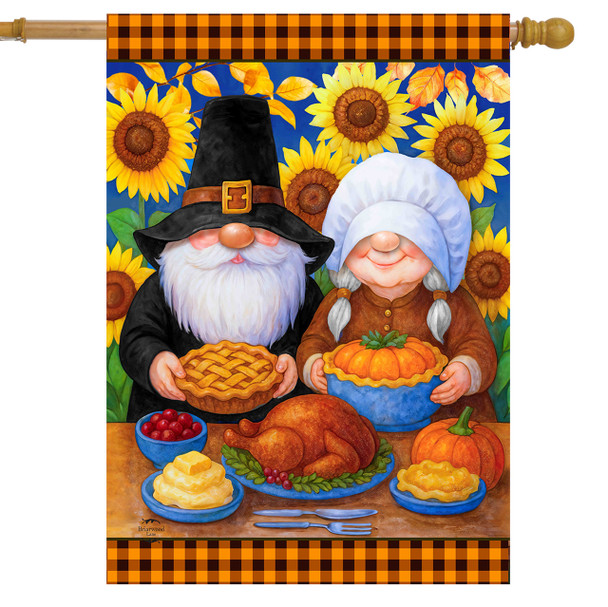THANKFUL GNOMES HOUSE FLAG