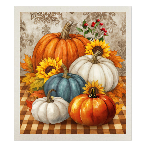 PUMPKIN HARVEST SWEDISH DISHCLOTH