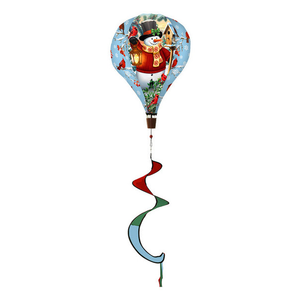 WINTER LANTERN SNOWMAN HOT AIR BALLOON
