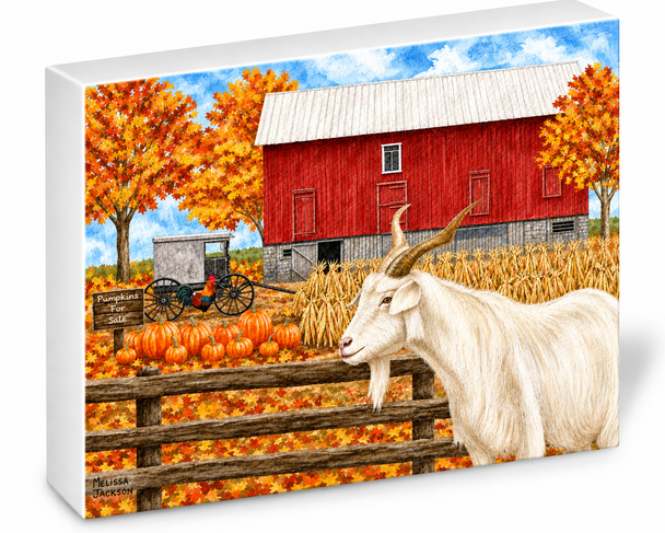 GOAT IN THE FALL SHELFIE-3D