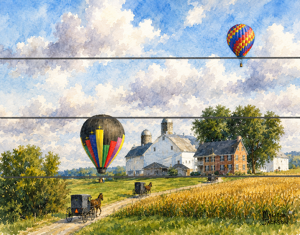 BUGGIES AND BALLOONS 9X12