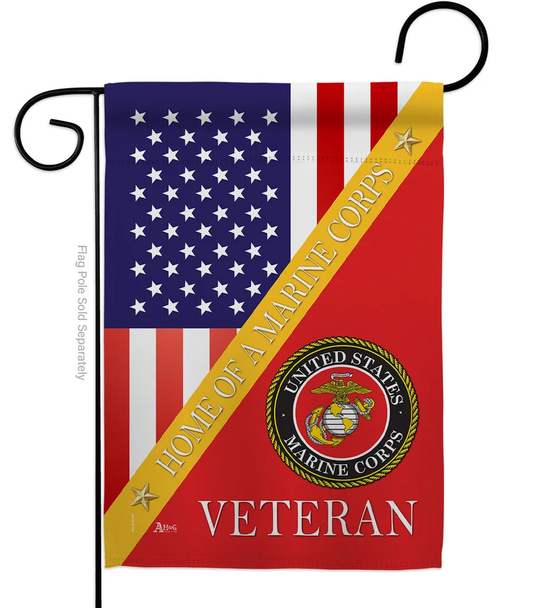 HOME OF MARINE CORPS GARDEN FLAG IMPRESSIONS DECORATIVE FLAG (G140603)