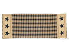 309-12 - STAR PATCH TABLE RUNNER   SIZE: 13" X 36"