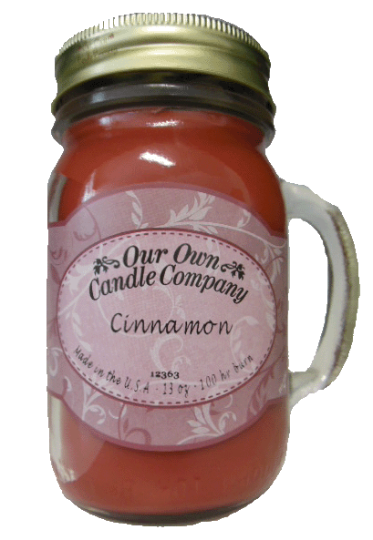 Cinnamon Mason Jar Candle - 13 oz.