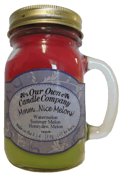 Mmm...Nice Melons Mason Jar Candle - 13 oz.